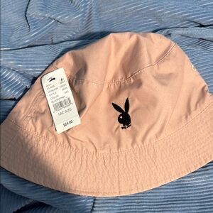 Playboy Reversible Pink/Acid Dye Bucket Hat